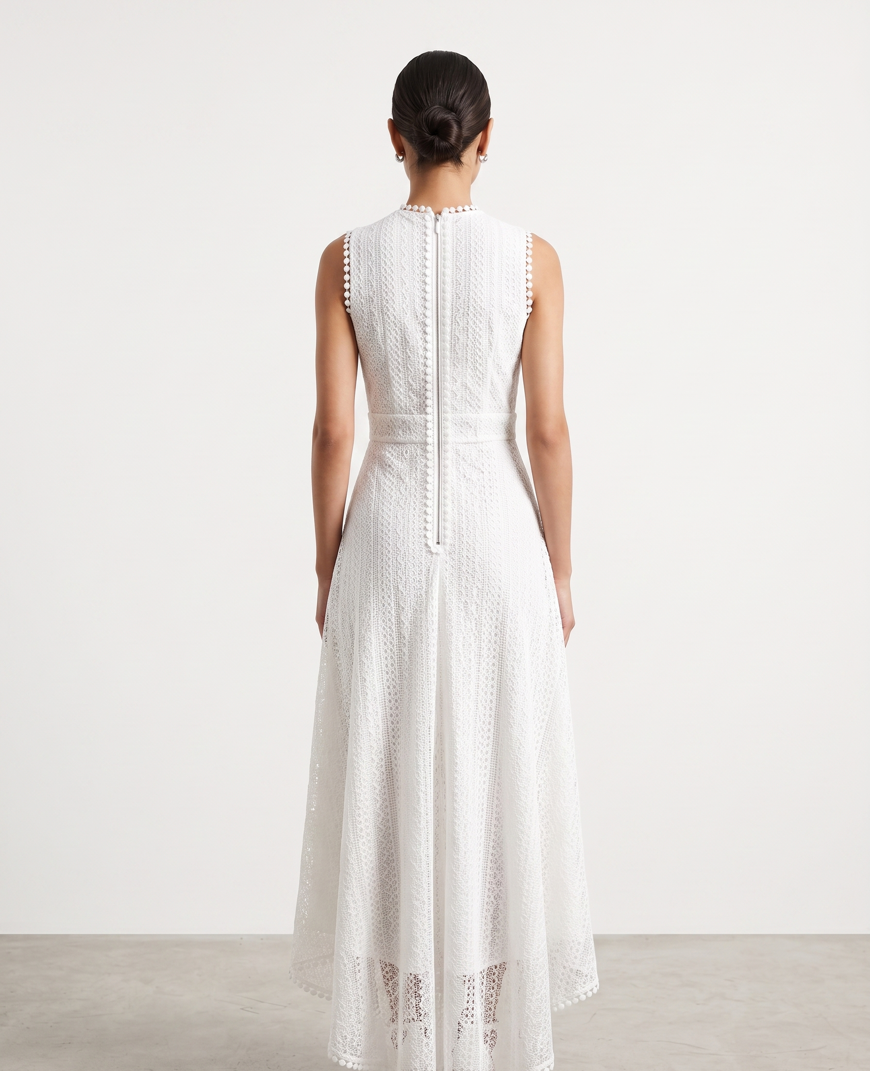 Aurelia Pleated Halter Gown – Ivory Serenity Luxe Edition